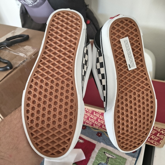 Vans Black and White Checkered Sneakers - Picture 3 of 6